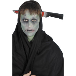 Čelenka nůž skrz hlavu